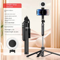 FGCLSY 1.7M selfie stick tripod with Light wireless remote control 360 ° rotation for smartphone video recording live streaming