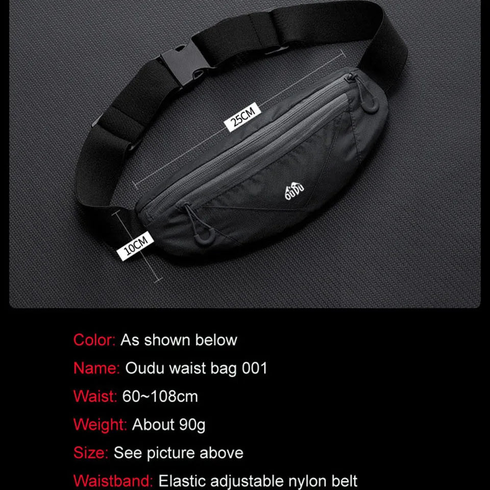 LOOGDEEL Fanny Pack Waterproof  7 "mobile Phone Bag Mini Outdoor Sports Running Hiking Invisible Waterproof For Men And Women