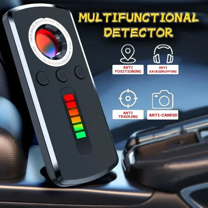 Hidden Camera Detector Anti Spy Gadget Anti-Spy RF Detector Car GPS Camera Finder for Privacy Protection  Wireless Signal Mini