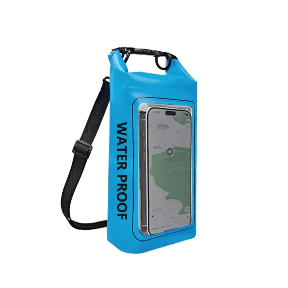 2L Swimming Waterproof Bag 2-In-1 Dry Bag Swimming Storage Bag Touchable Screen PVC Mobile Phone Waterproof Bag Cell Phone