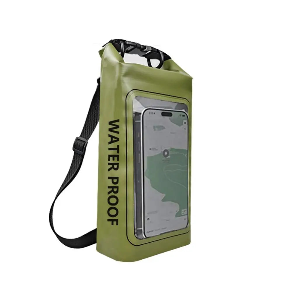 2L Swimming Waterproof Bag 2-In-1 Dry Bag Swimming Storage Bag Touchable Screen PVC Mobile Phone Waterproof Bag Cell Phone