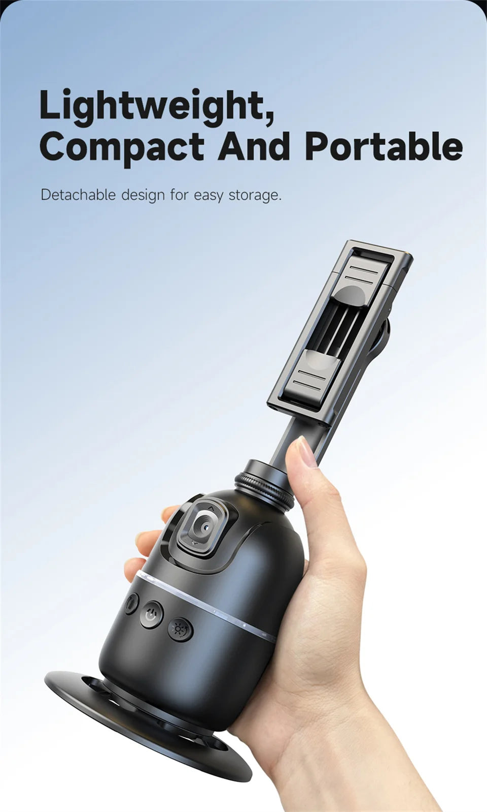selfie stick Stabilizer 360°Auto Face Tracking AI Gimbal All-in-one Desktop Phone Holder Tripod For Smartphone Video Vlog Live