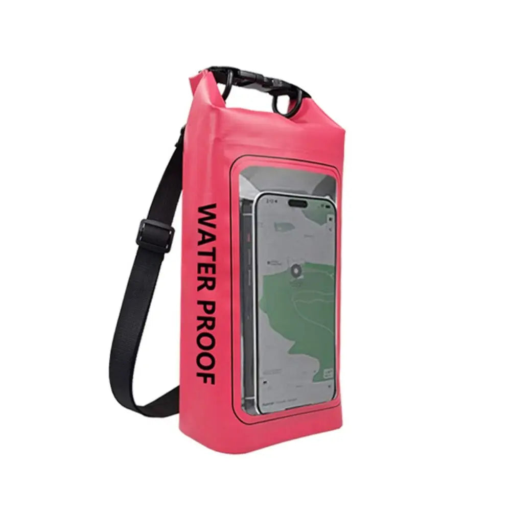 2L Swimming Waterproof Bag 2-In-1 Dry Bag Swimming Storage Bag Touchable Screen PVC Mobile Phone Waterproof Bag Cell Phone