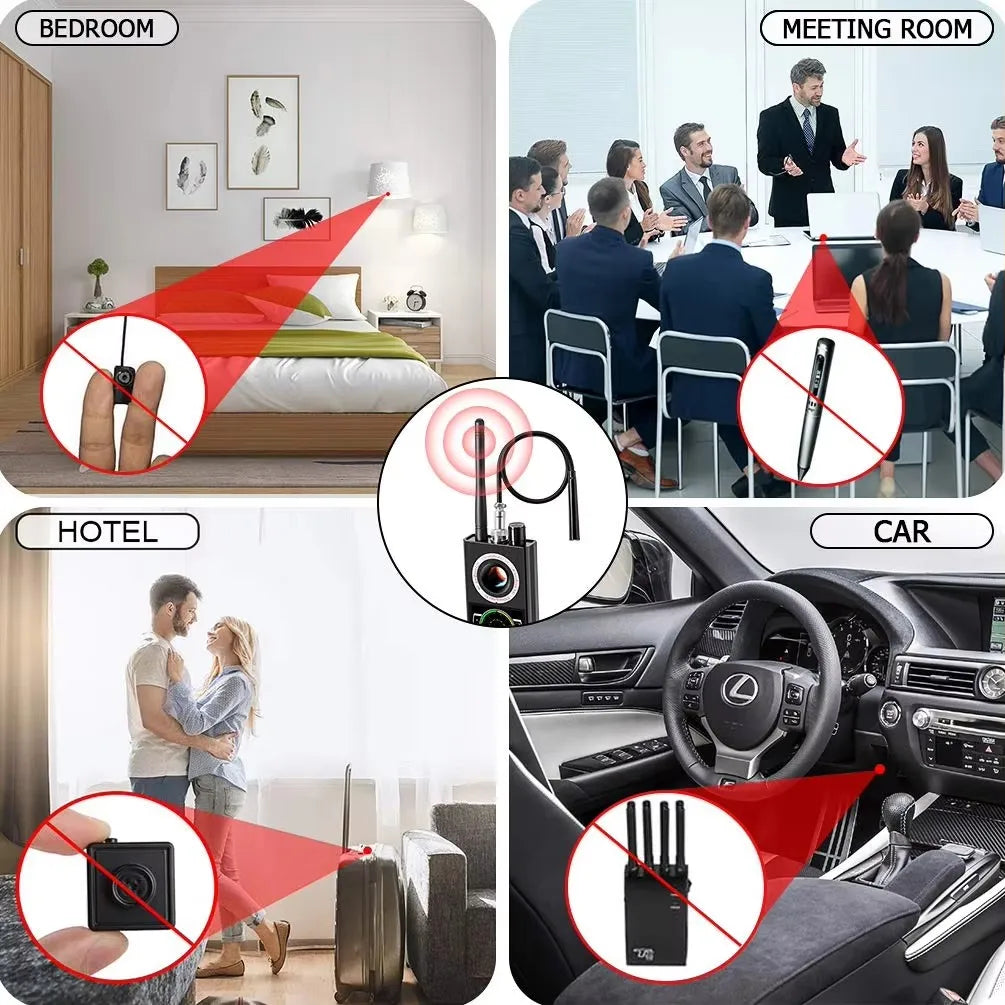 Spy gadgets Hidden Camera Detector K68 K18 Bug Scanner Security Protection RF Signal Car GPS Tracker Eavesdropping Device Finder