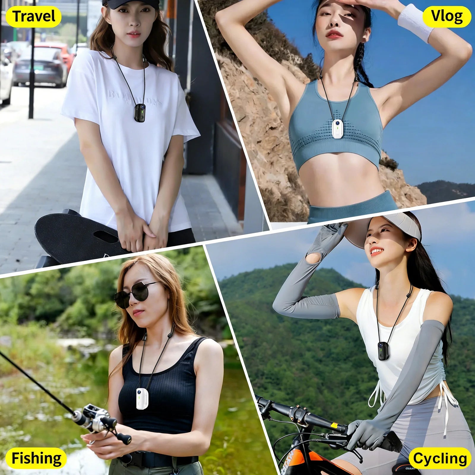 Magnetic Sports Camera 1080P Body Camera 2.4g Wireless Wifi Motorcycle Mini Action Body Video Vlog Cameras Helmet Recording