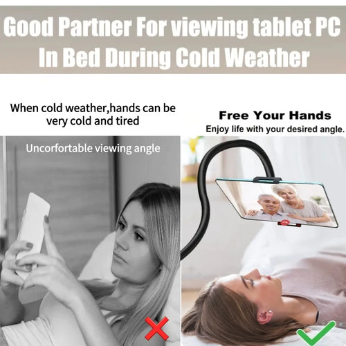 1/2pcs Tablet & Phone Stand Holder, Thicker Flexible Arm Gooseneck Tablet Holder for Ipad Mini Pro Air Kindle Christmas Gift