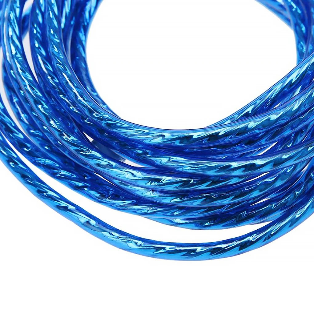 Car Amplifier Cable Installation Wiring RCA Copper Wire Vehicle Digital Stereo Hi-fi Audio Cable, 8m