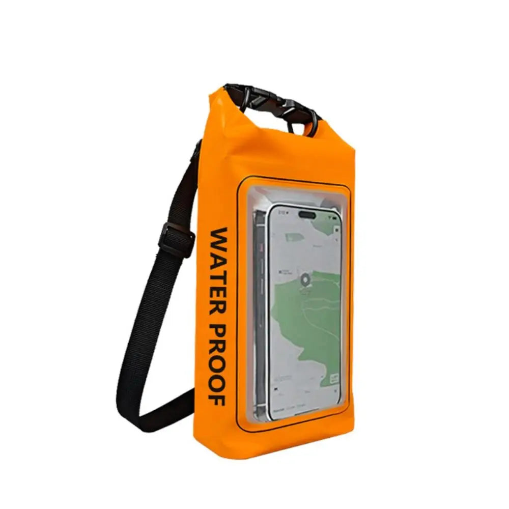 2L Swimming Waterproof Bag 2-In-1 Dry Bag Swimming Storage Bag Touchable Screen PVC Mobile Phone Waterproof Bag Cell Phone