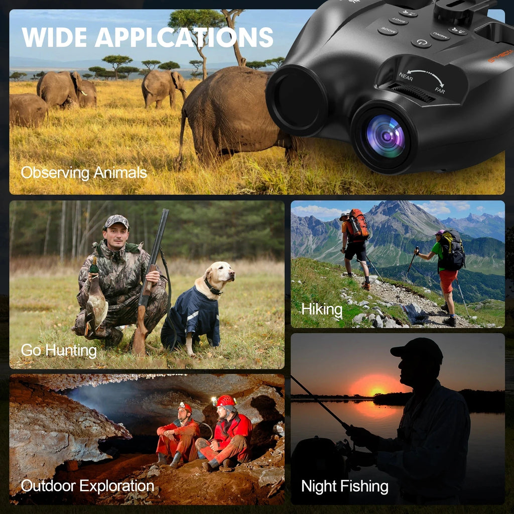 GTMEDIA N4 Infrared Night Vision Monocular with 5X Digital Zoom 1080P FHD 300m Night Vision Distance 7-levels IR Adjustable