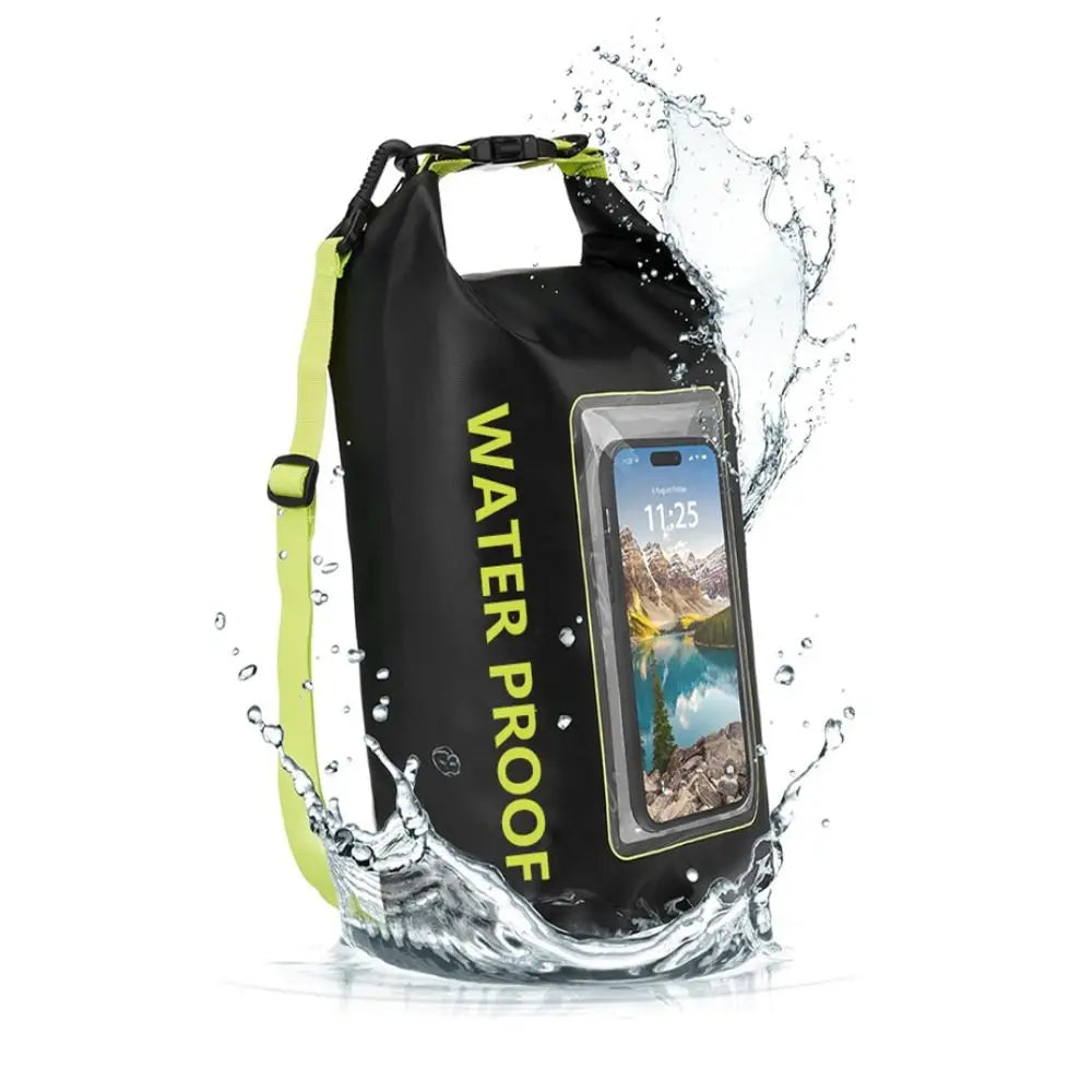 2L Swimming Waterproof Bag 2-In-1 Dry Bag Swimming Storage Bag Touchable Screen PVC Mobile Phone Waterproof Bag Cell Phone