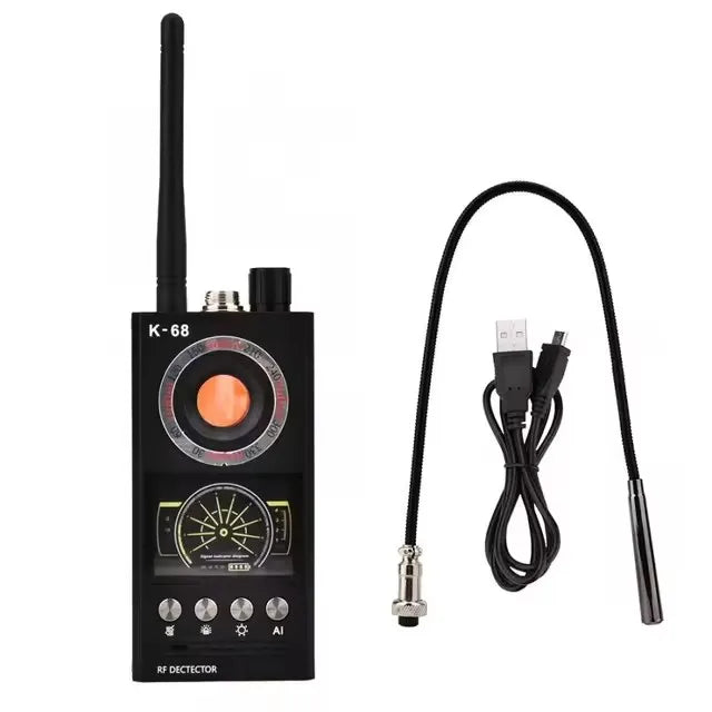 Spy gadgets Hidden Camera Detector K68 K18 Bug Scanner Security Protection RF Signal Car GPS Tracker Eavesdropping Device Finder