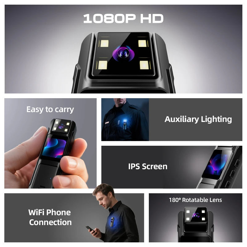 High Definition 1080p Video Recording Camera Outdoor Cycling Wifi Wireless Sports Shooting Convenient Vlog Recorder