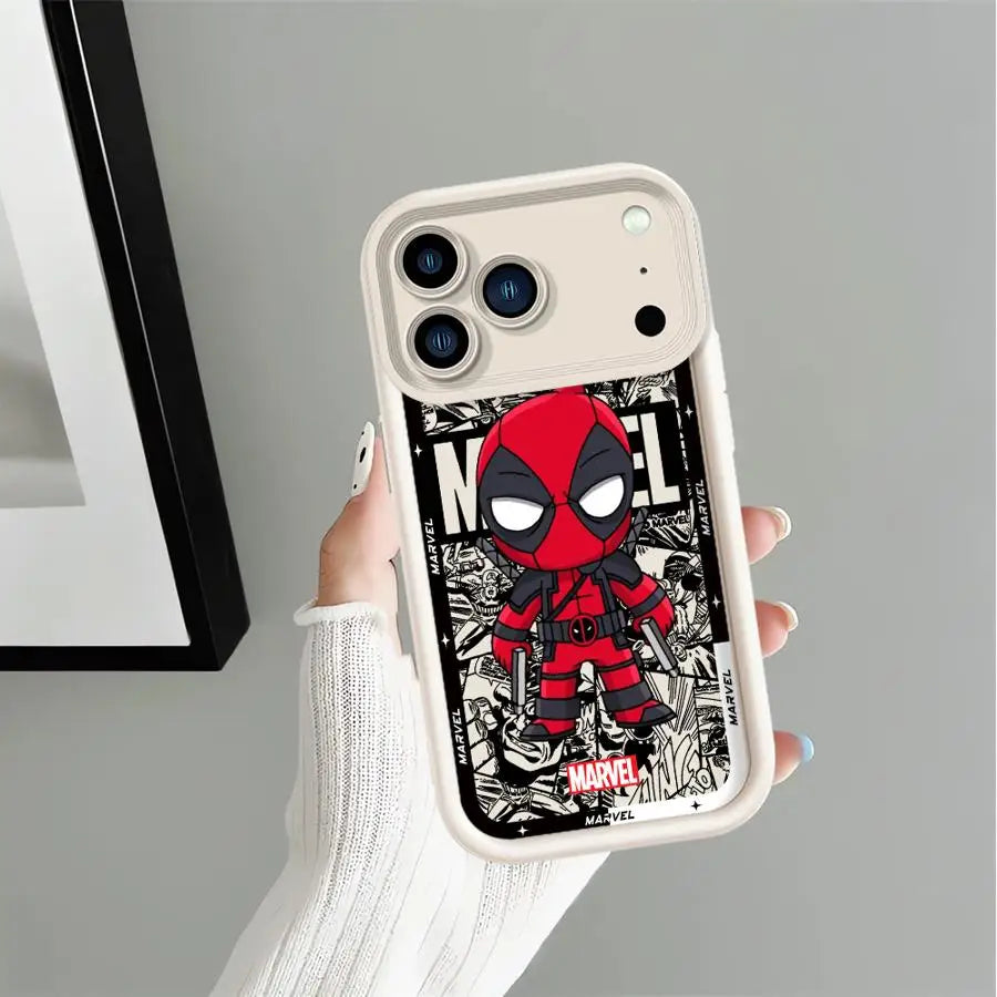 Phone Cover Case for iPhone 16 15 Plus 13 17 Pro Max 14 Air 11 12 Pro Marvel Groot Ironman