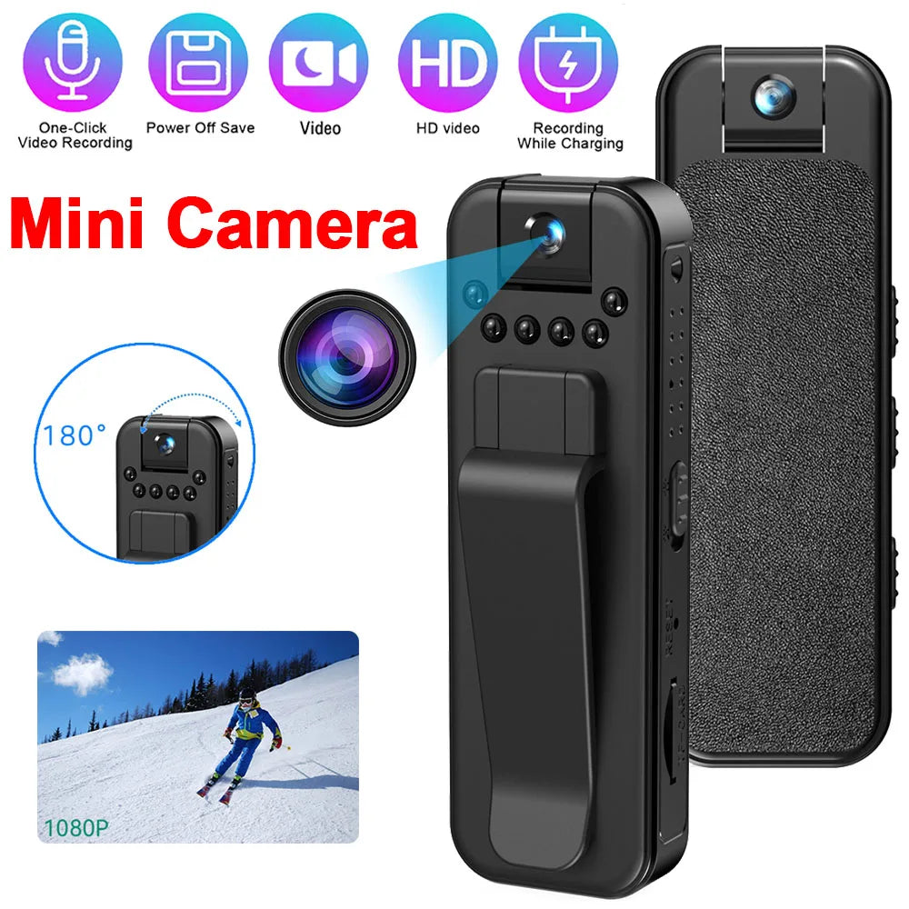 New 1080P HD Body Mini Camera Portable Small Digital Video Recorder Police BodyCam Infrared Night Vision Miniature Camcorder ﻿