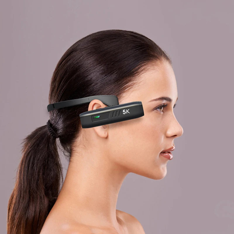 5K Head Mounted Camera Wearable WiFi Video Camera Camcorder Webcam 30MP Anti-shake IPX5 Waterproof for Vlog Video Recording