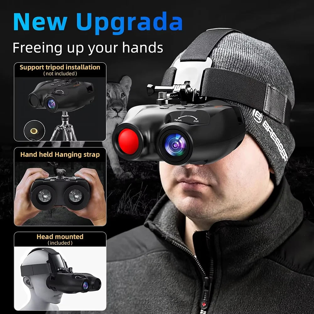 GTMEDIA N4 Infrared Night Vision Monocular with 5X Digital Zoom 1080P FHD 300m Night Vision Distance 7-levels IR Adjustable