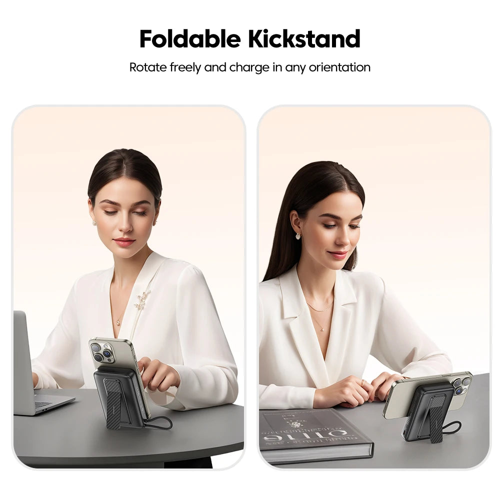 Toocki PowerBank 10000mAh Magnetic Wirelss 15W USB C PD 22.5W Fast Charge for iPhone 16 15 14 13 Portable Power Bank for Magsafe