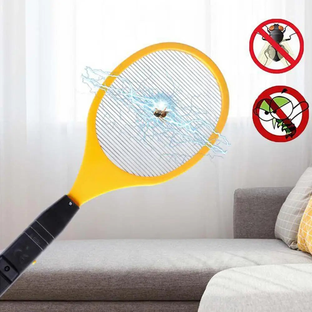 Mosquito Electric Racket Fly Swatter Fryer Flies Cordless Battery Power Bug Zapper Insects Kills Night Baby Sleep Protect Tools