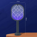 2-in-1 Electric Mosquito Killer Household Mosquito Racket With Purple Killer Lamp USB Charging Rechargeable Bug Fly Swatter