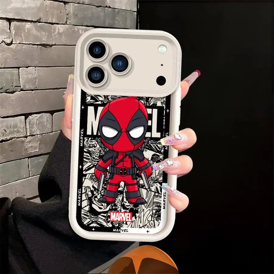 Phone Cover Case for iPhone 16 15 Plus 13 17 Pro Max 14 Air 11 12 Pro Marvel Groot Ironman