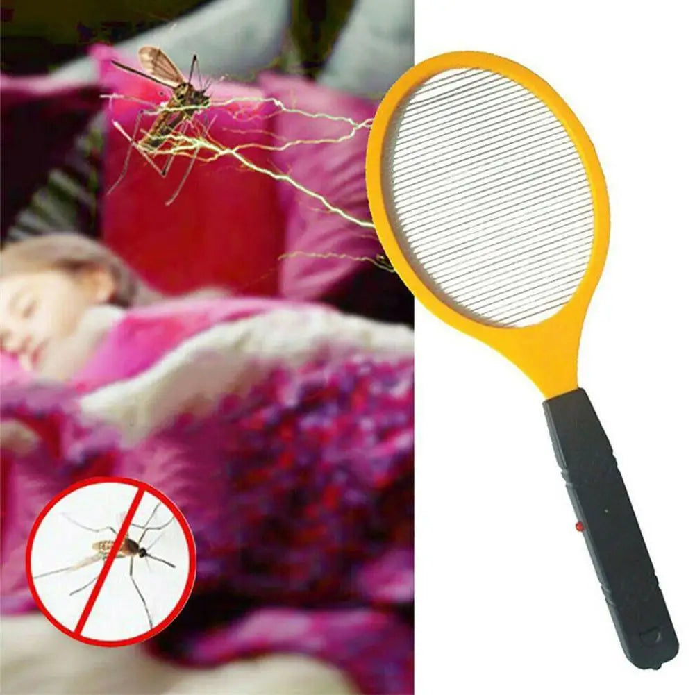 Mosquito Electric Racket Fly Swatter Fryer Flies Cordless Battery Power Bug Zapper Insects Kills Night Baby Sleep Protect Tools