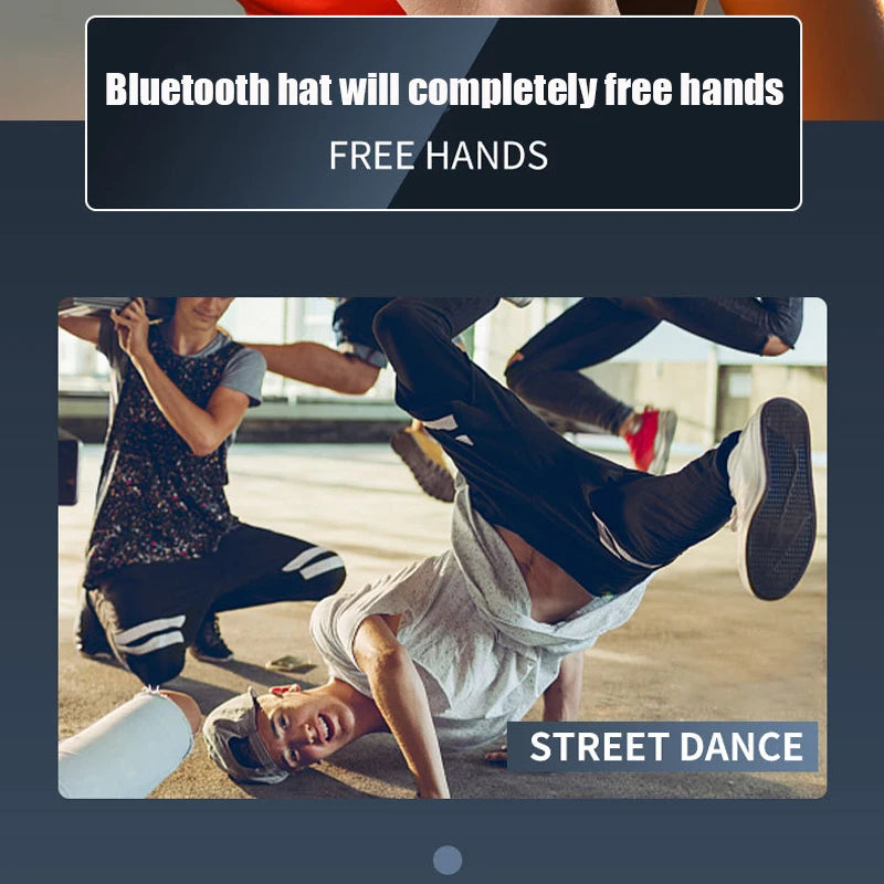 Bluetooth Sports Music Hat Headphone Dual Speaker Wireless Music Running Earphone with Mic Adjustable Baseball Cap Smart Speaker