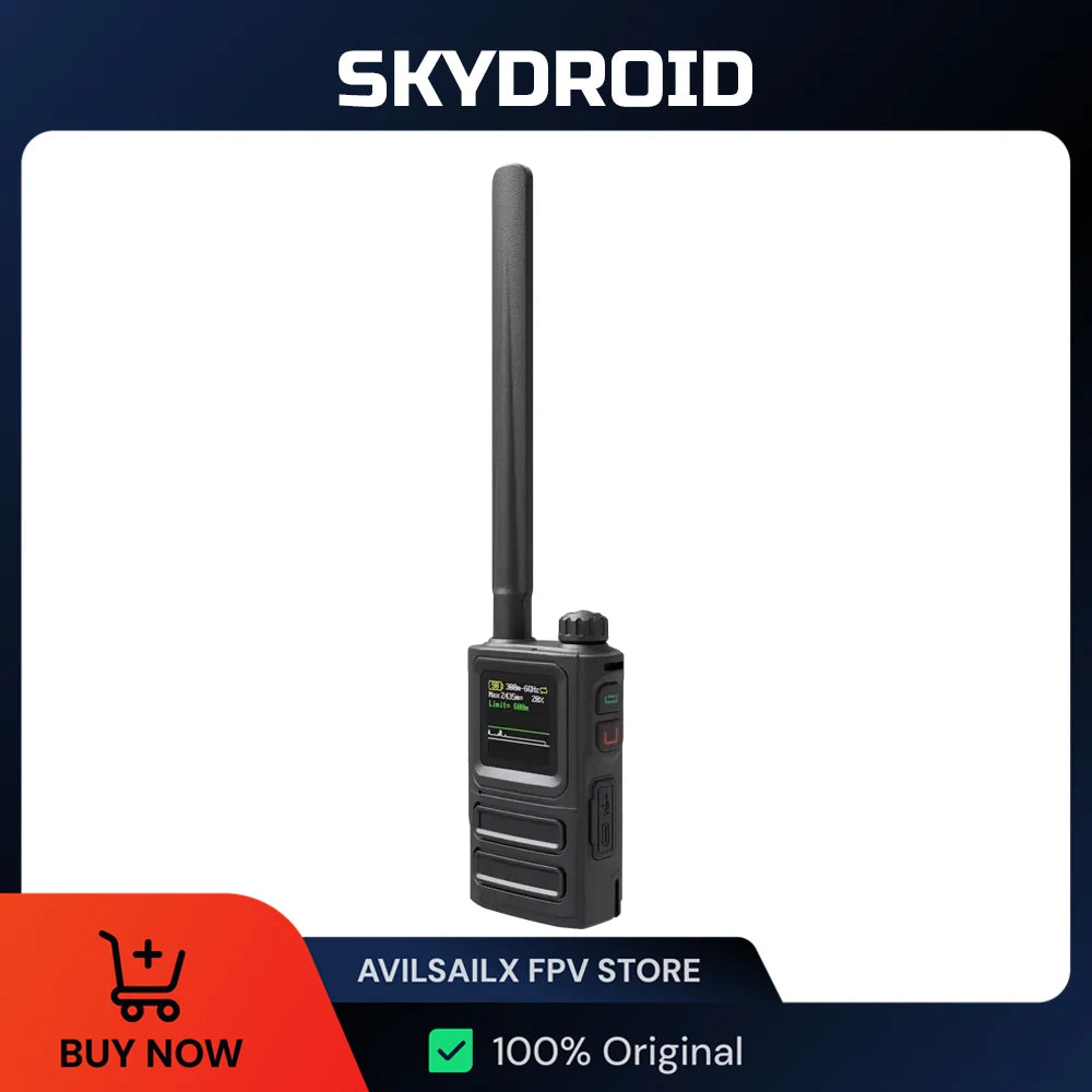 Skydroid S10 Drone Detector 6GHz 300M Range with 3000mAh Battery Support Russian English Handheld Drone Alarms