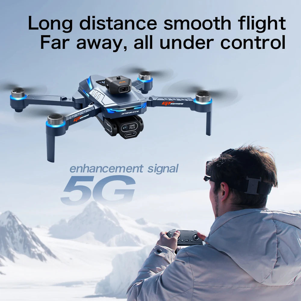Gt8 Drone 4.3-inch Large Screen 8k High-definition Long Endurance Obstacle Avoidance Vr Glasses Remote Control Aircraft