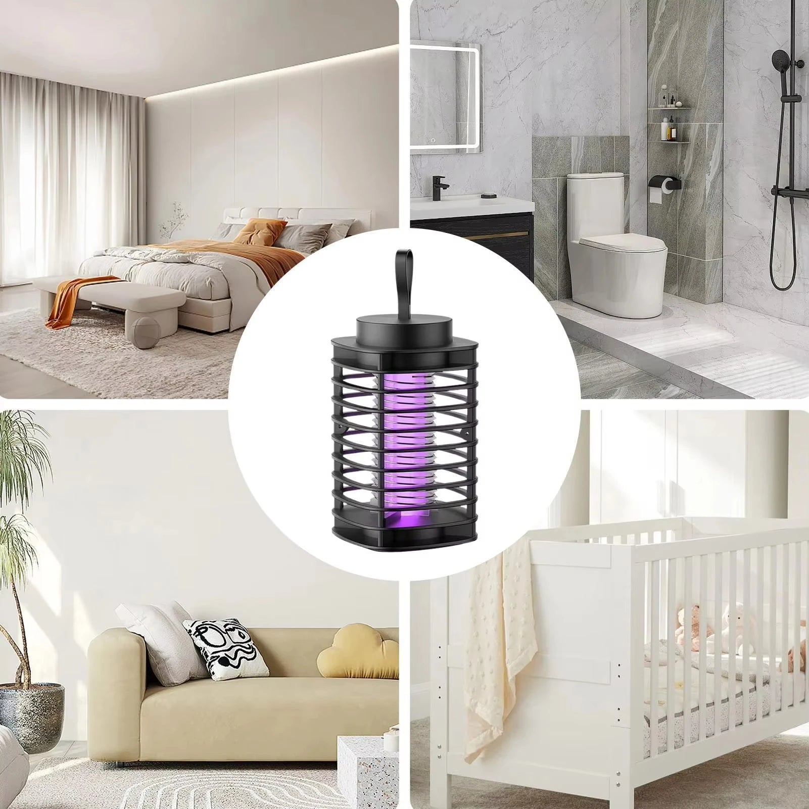 Mosquito Killer Electric Shock Mosquito Lamp USB Fly Trap Zapper Effective Repellent Bedroom Outdoor Anti Mosquito Trap