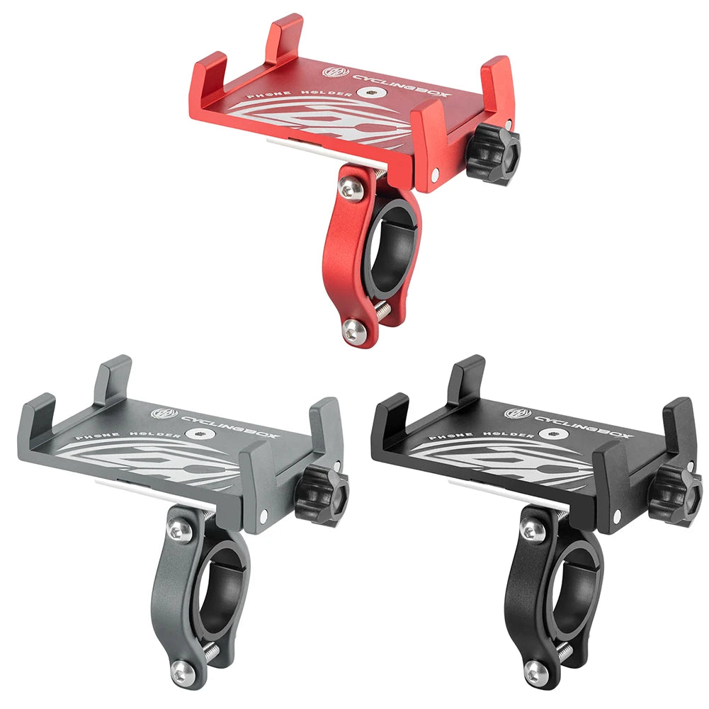 Bicycle Phone Holder 360° Rotation Aluminum Alloy MTB Bike Phone GPS Bracket Scooter Motorcycle Handlebar Mount Cell Phone Stand
