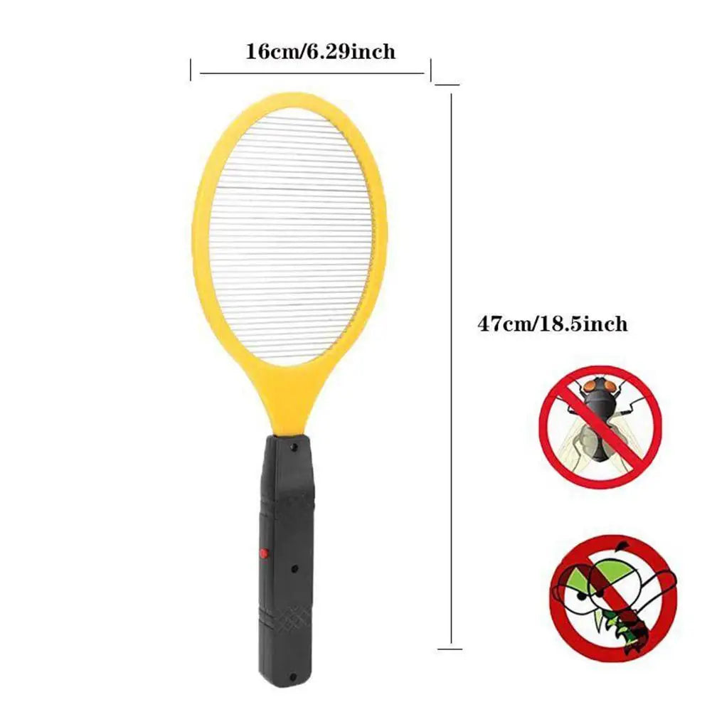 Mosquito Electric Racket Fly Swatter Fryer Flies Cordless Battery Power Bug Zapper Insects Kills Night Baby Sleep Protect Tools