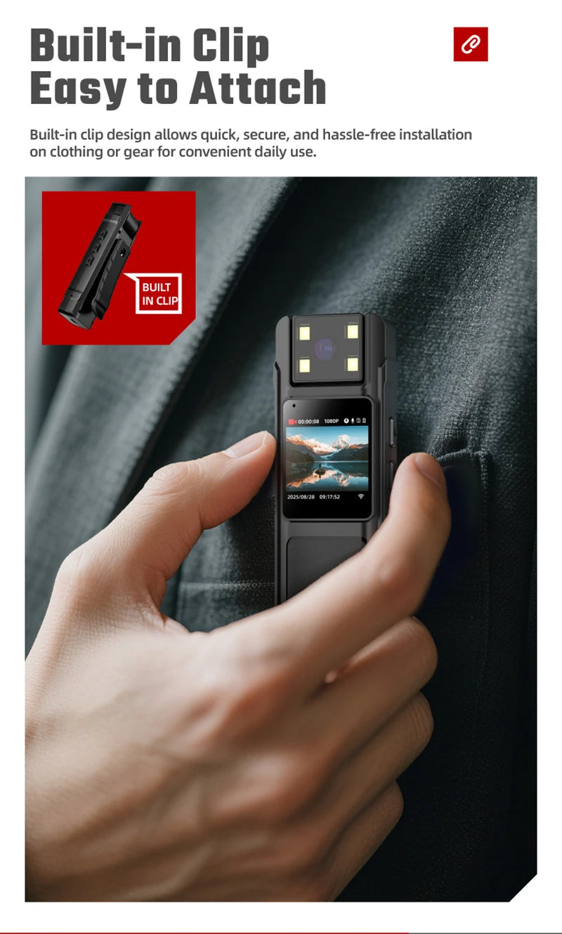 High Definition 1080p Video Recording Camera Outdoor Cycling Wifi Wireless Sports Shooting Convenient Vlog Recorder